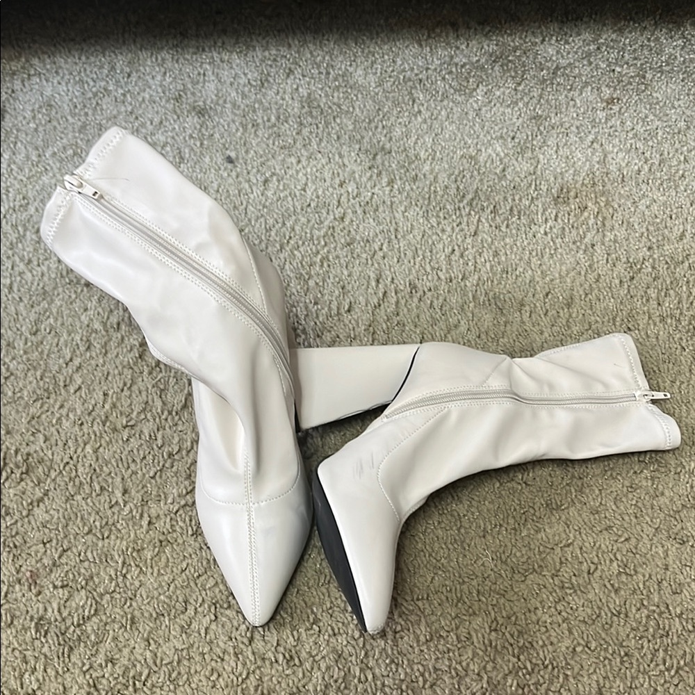 Elegant White Women's Boots